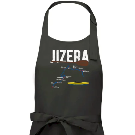 Mapa řeky Jizery