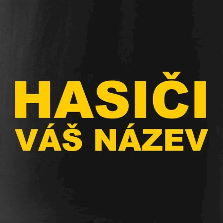 Hasiči - žlutý nápis - váš název sboru