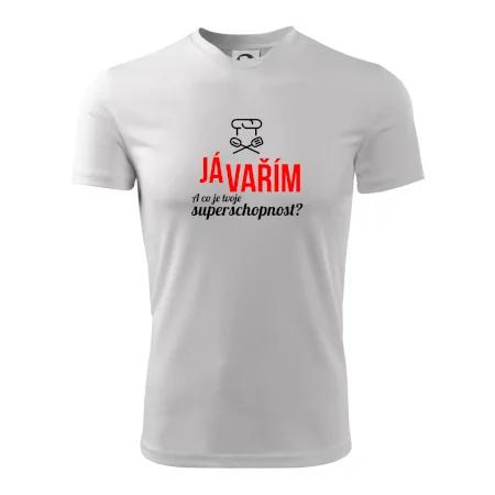 Já vařím - tvoje superschopnost? rovný nápis