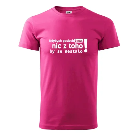 Kdybych poslechl ženu, nic u toho by se nestalo