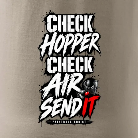 Kontrola zásobníku check hopper air paintball