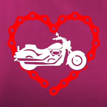 Moto srdce řetěz - chopper
