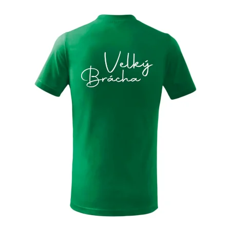 Velký brácha - nápis na zádech