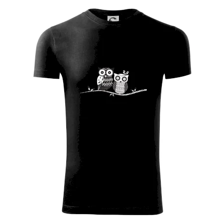 Dvě sovy abstraktní