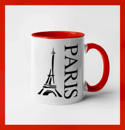 Paris nápis Eiffelovka na výšku