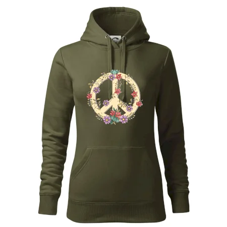 Peace symbol pískový