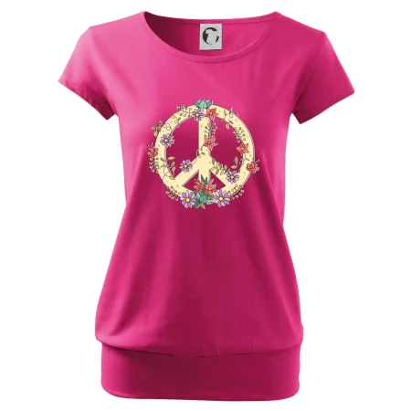 Peace symbol pískový