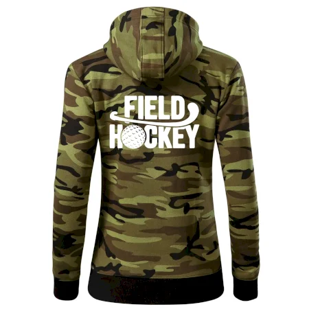 Field hockey míček a nápis