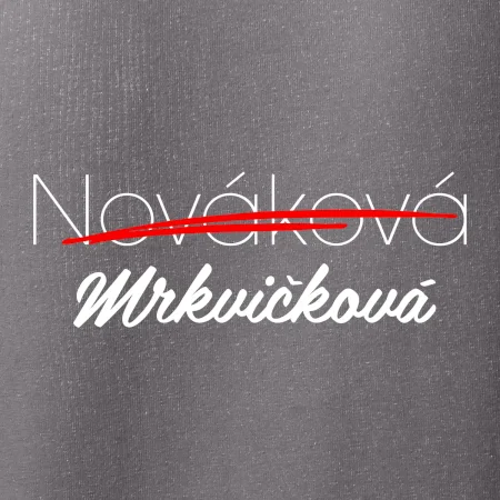 Svatební triko - změna příjmení