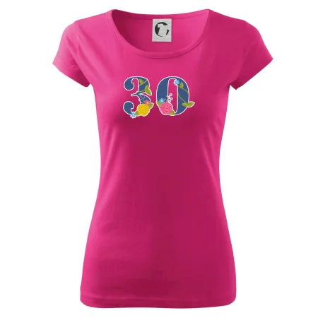 Květinové číslo kreslené - 30