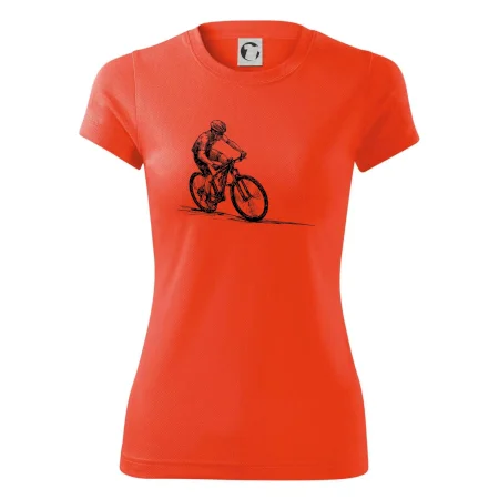 MTB kreslený cyklista