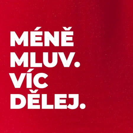 MÉNĚ MLUV. VÍC DĚLEJ.