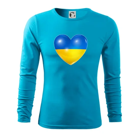 Ukrajina srdce vlajka