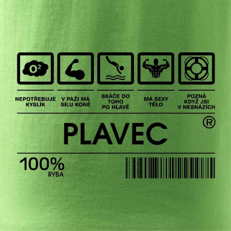 Čárový kód  - Plavec
