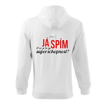 Já spím - tvoje superschopnost? rovný nápis