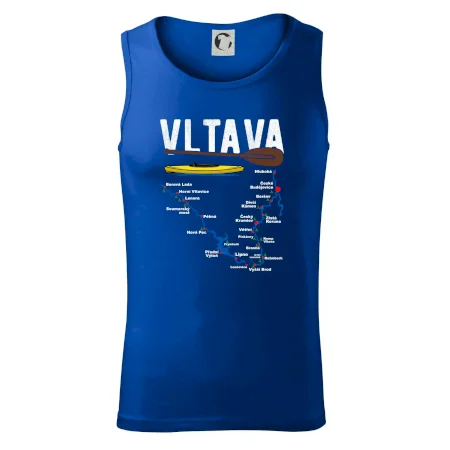 Mapa řeky Vltavy