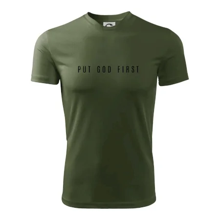 Put God first slabý nápis