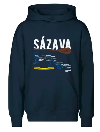 Mapa řeky Sázavy