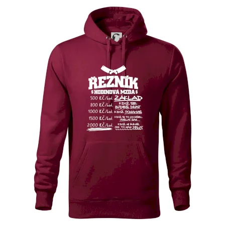 Hodinová mzda řezník