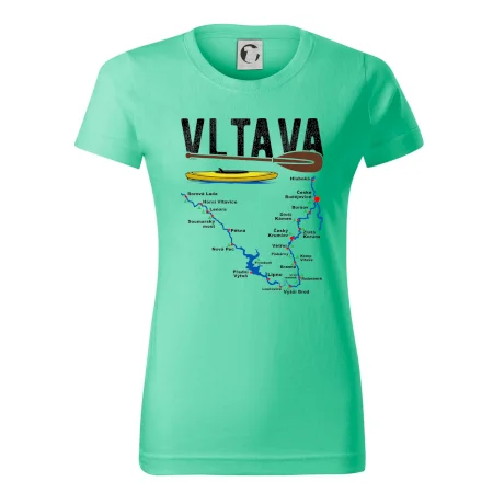 Mapa řeky Vltavy