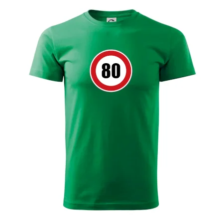 Dopravní značka - omezení rychlosti 80