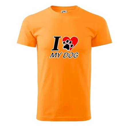 I love my dog - nápis