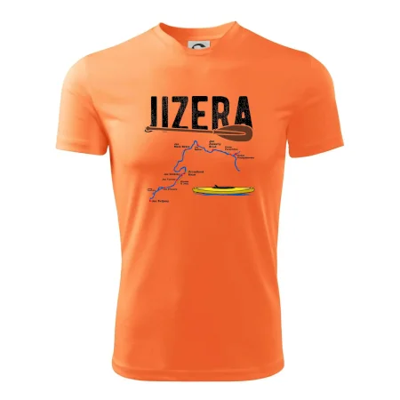Mapa řeky Jizery
