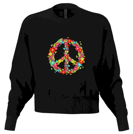 Peace symbol červené květiny