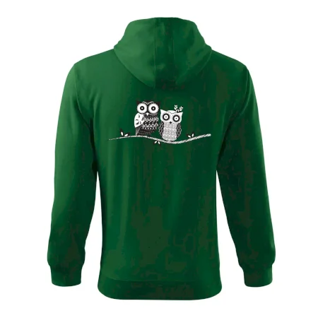 Dvě sovy abstraktní
