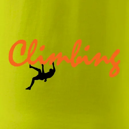 Climbing psací text