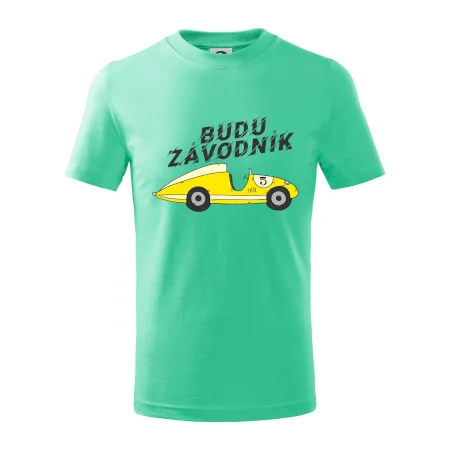 Budu závodník žluté  auto