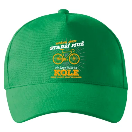 Starší muž - cyklista silniční kolo
