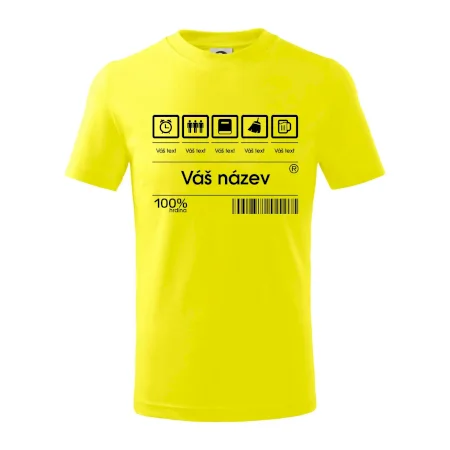 Čárový kód - Vlastní text