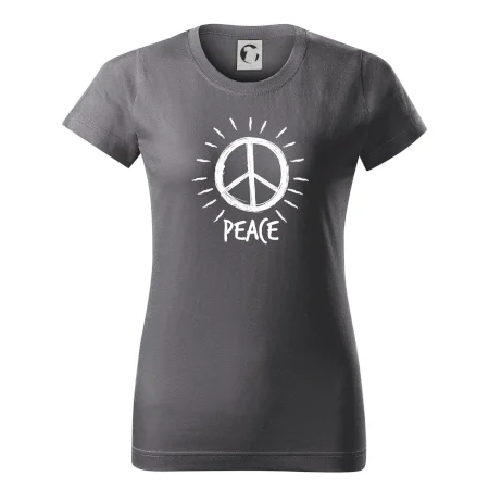 Peace symbol černobílý