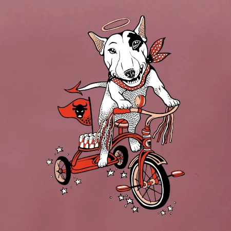 Bull terier anděl (Pecka design)
