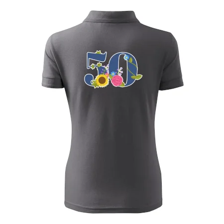 Květinové číslo kreslené - 50