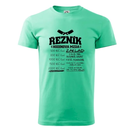 Hodinová mzda řezník