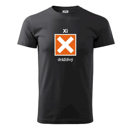 Xi Dráždivý - Výstražná tabulka na tričku