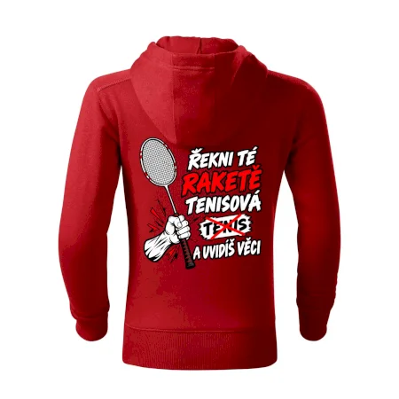 Badmintonová raketa není tenisová