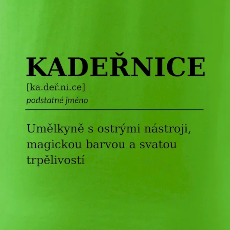 Kadeřnice umělkyně s ostrými nástroji