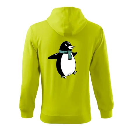 Tučňák se zelenou šálou