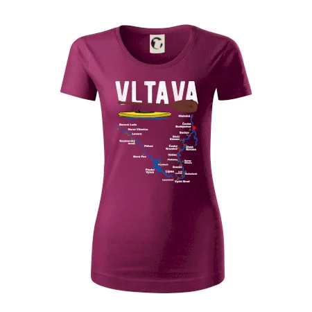 Mapa řeky Vltavy