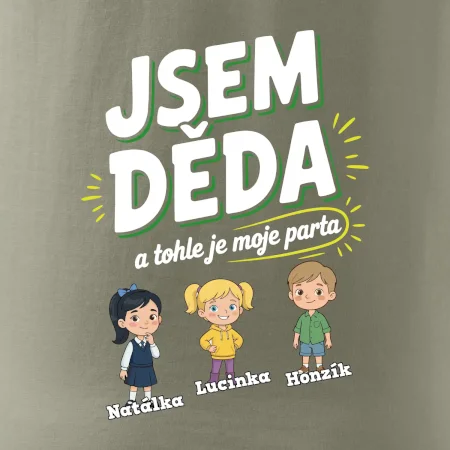 Děda a jeho parta (obrázky a jména vnuků)