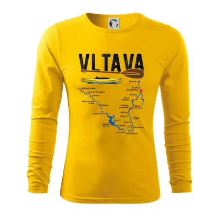 Mapa řeky Vltavy