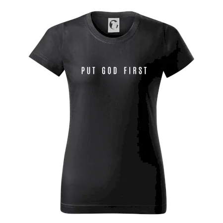 Put God first slabý nápis