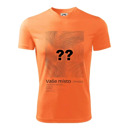 Vaše místo - vrstevnice v obdélníku