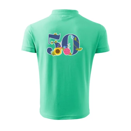 Květinové číslo kreslené - 50