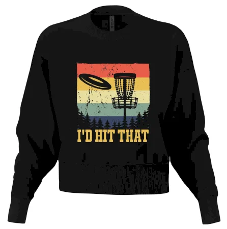 Disc golf player retro vintage