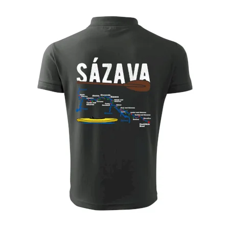Mapa řeky Sázavy