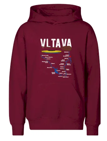 Mapa řeky Vltavy